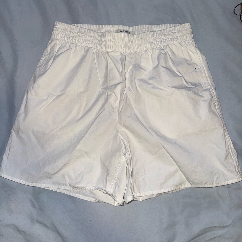 ARITZIA BABATON WHITE SHORTS